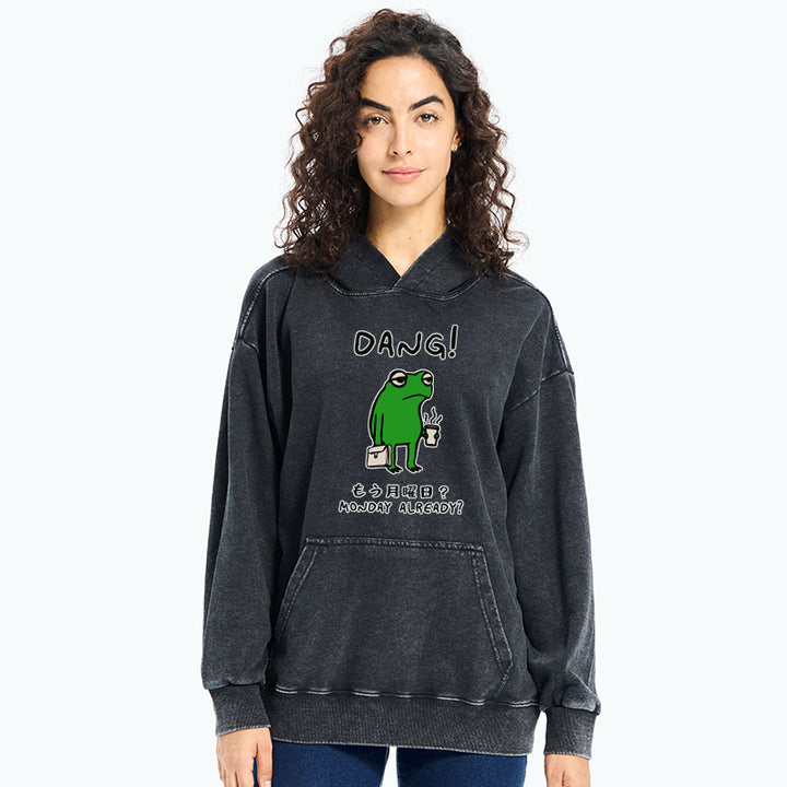 Is It Already Monday Washed Hoodie