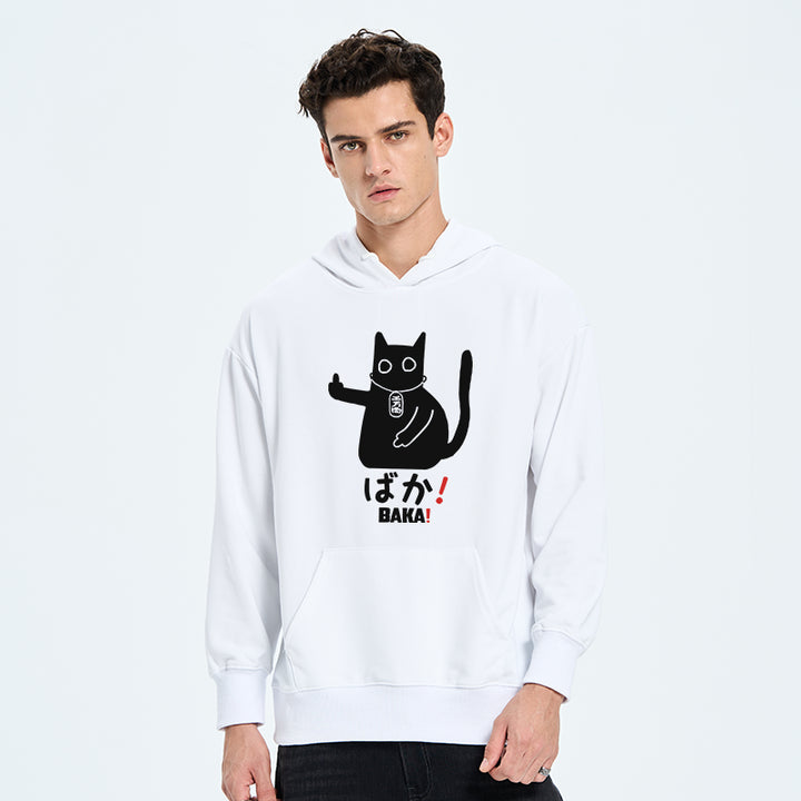 Japanese Baka Cat Classic Hoodie