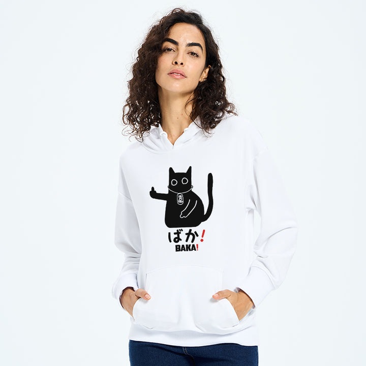 Japanese Baka Cat Classic Hoodie