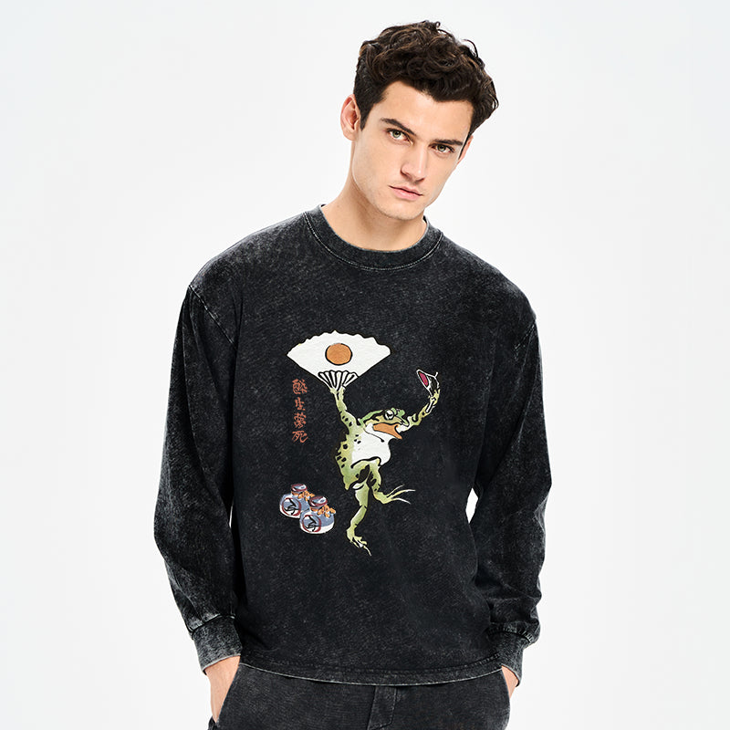 Dancing Frog Japanese Sweatshirt