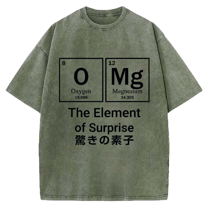 The Element of Surprise Washed Crew Neck T-shirt