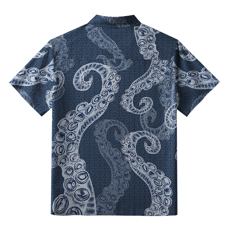 Octopus Tentacles Japanese Aloha Hawaiian Shirt