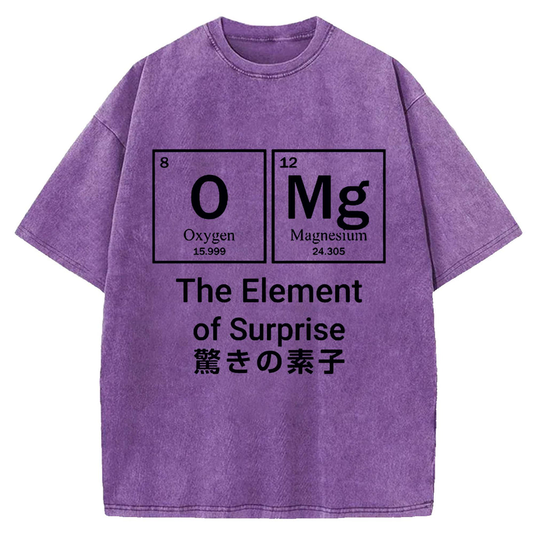 The Element of Surprise Washed Crew Neck T-shirt