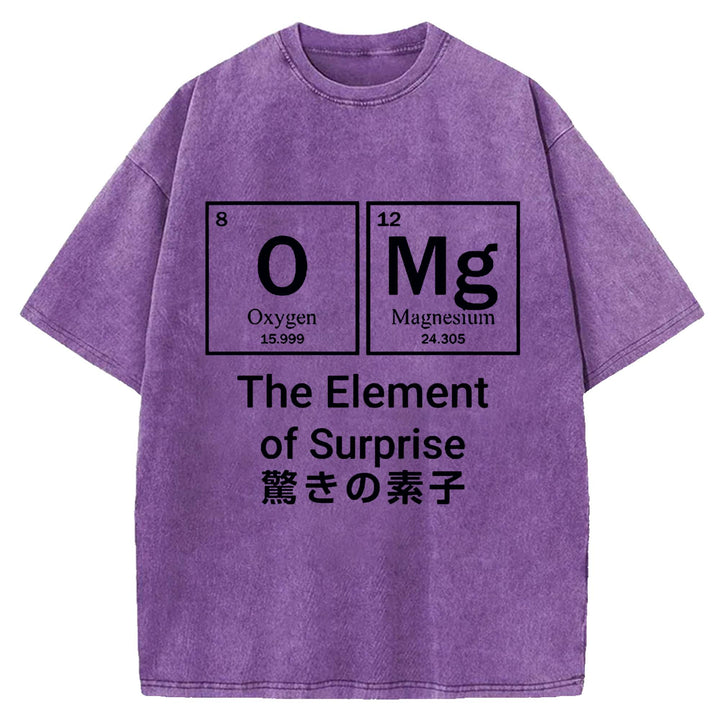 The Element of Surprise Washed Crew Neck T-shirt