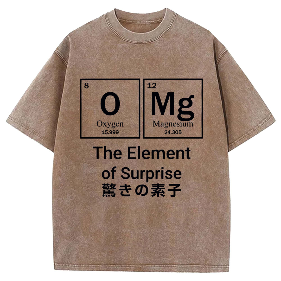 The Element of Surprise Washed Crew Neck T-shirt