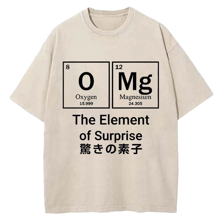 The Element of Surprise Washed Crew Neck T-shirt