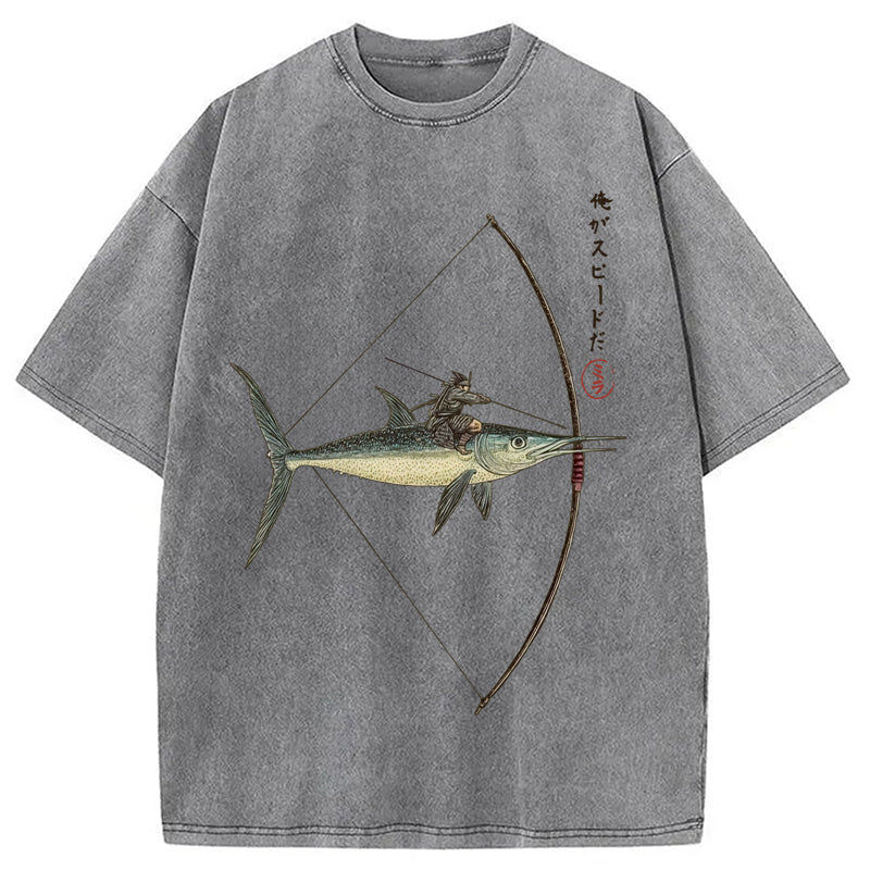 I Am Speed Washed Crew Neck T-Shirt