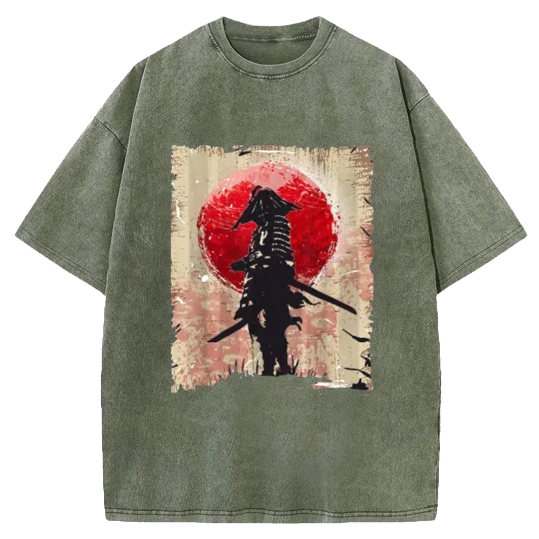 Samurai Washed Crew Neck T-Shirt