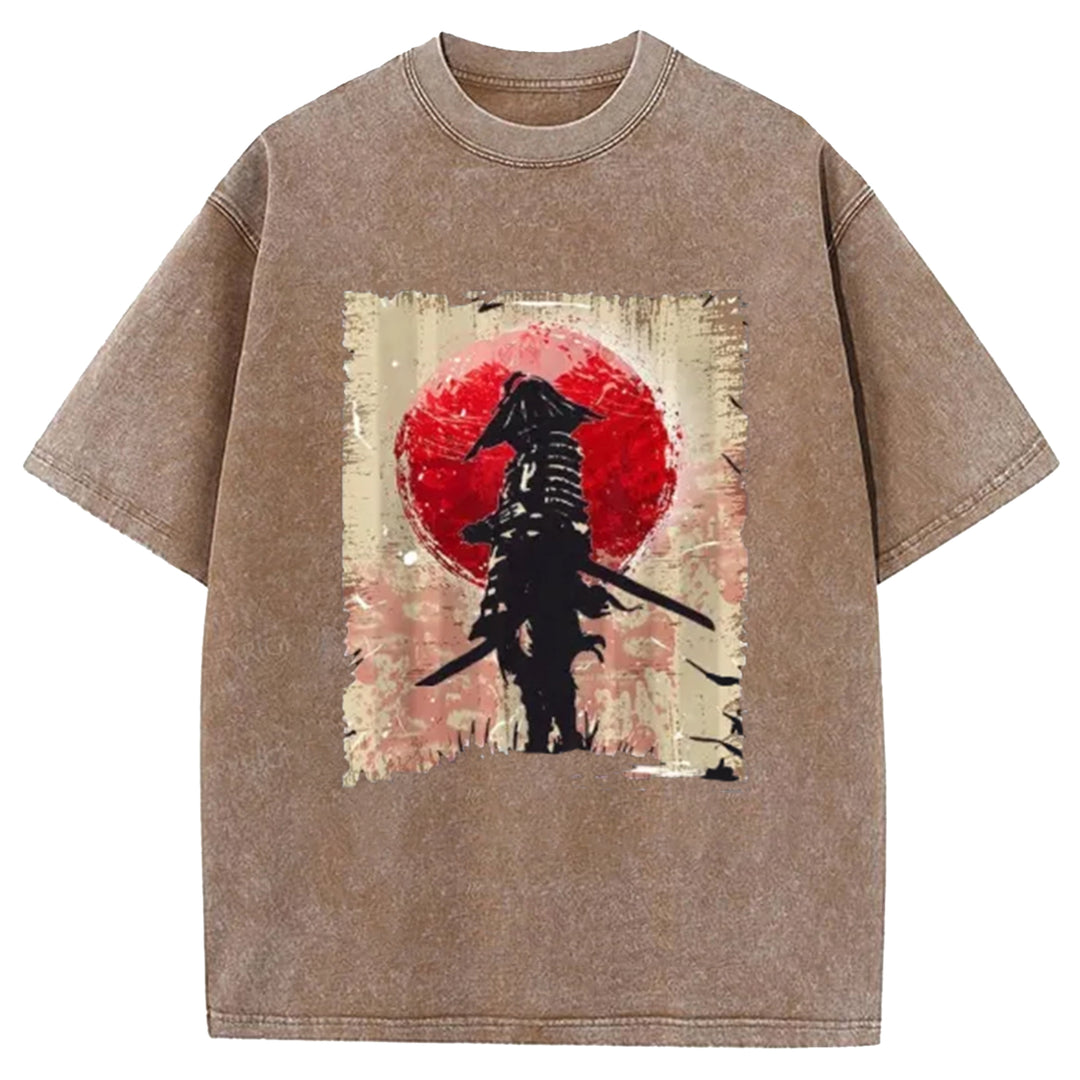 Samurai Washed Crew Neck T-Shirt