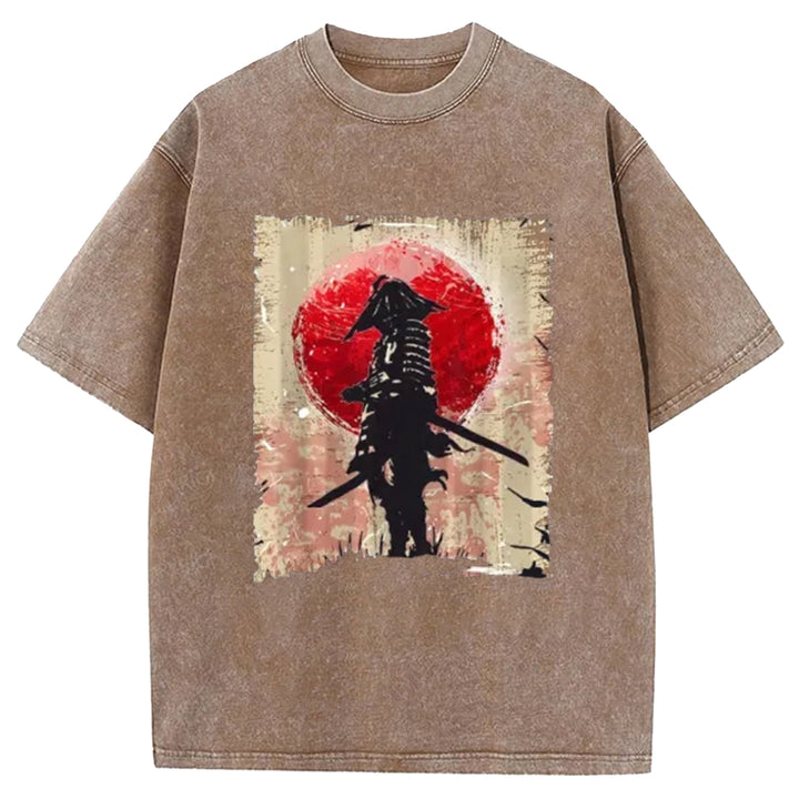 Samurai Washed Crew Neck T-Shirt