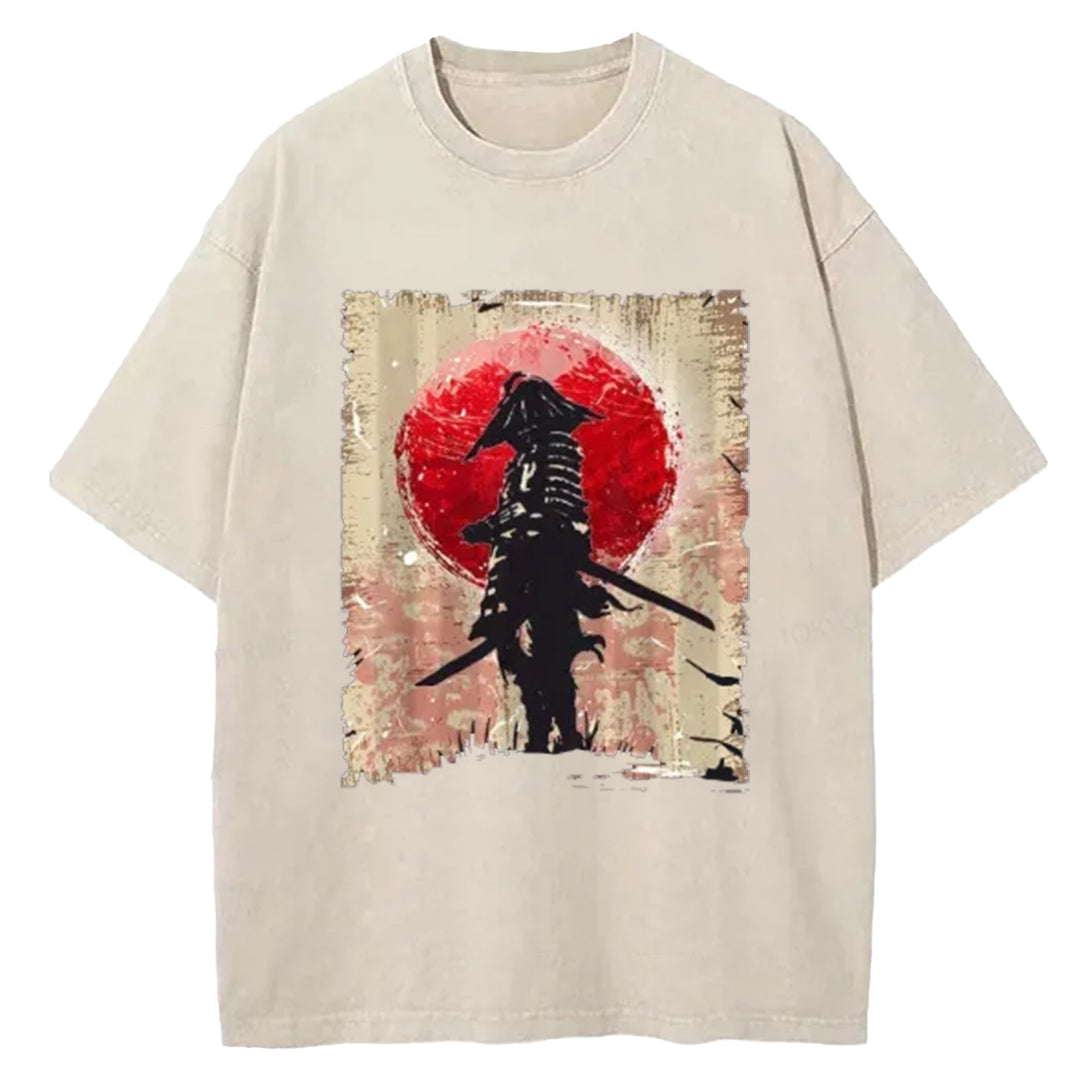 Samurai Washed Crew Neck T-Shirt