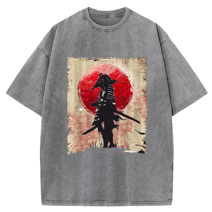 Samurai Washed Crew Neck T-Shirt