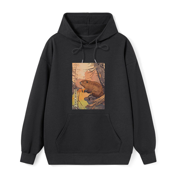Beaver By The River Classic Hoodie