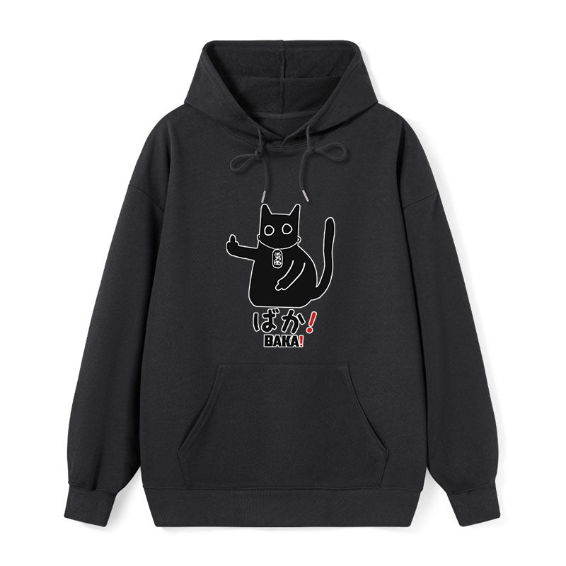 Japanese Baka Cat Classic Hoodie