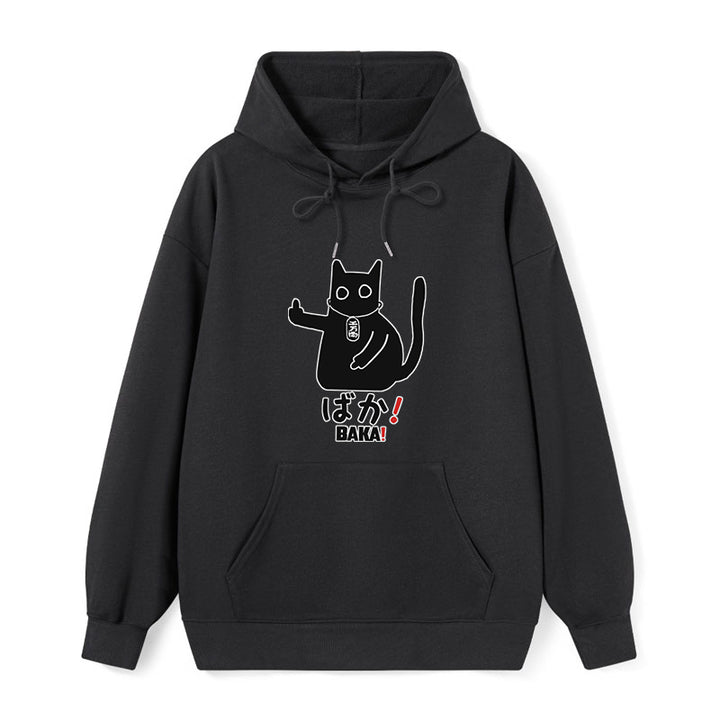 Japanese Baka Cat Classic Hoodie