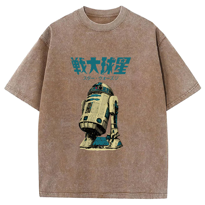 Star Wars Vintage Japanese Washed Crew Neck T-Shirt