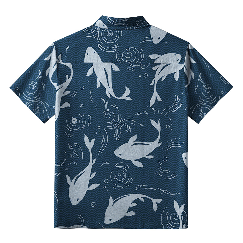 Playful Dolphins In Waves Button-up Shirt
