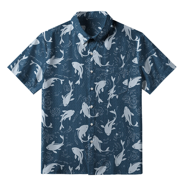Dolphins Among The Waves Button-up Shirt