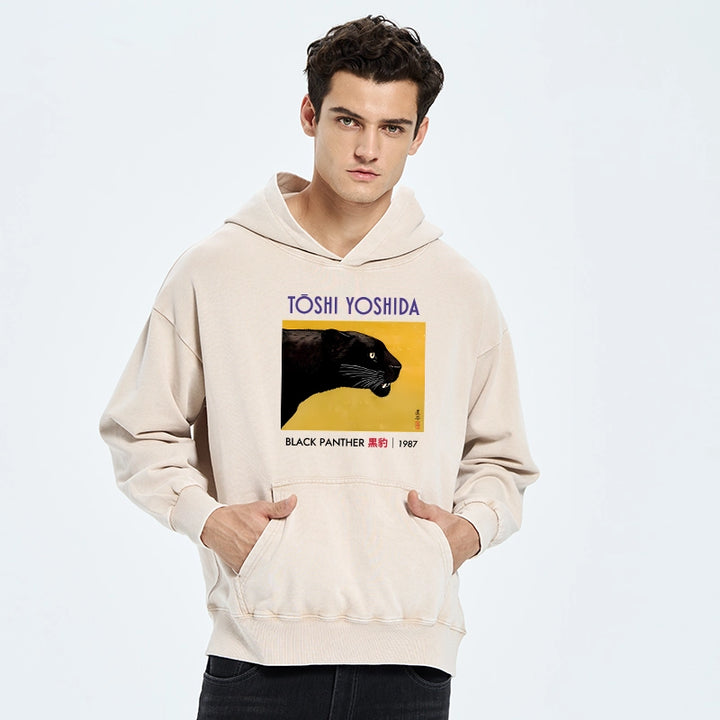 Black Panther Washed Hoodie