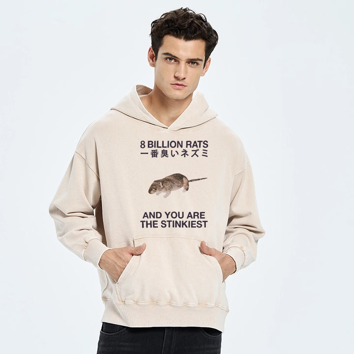 World's Stinkiest Rat Washed Hoodie