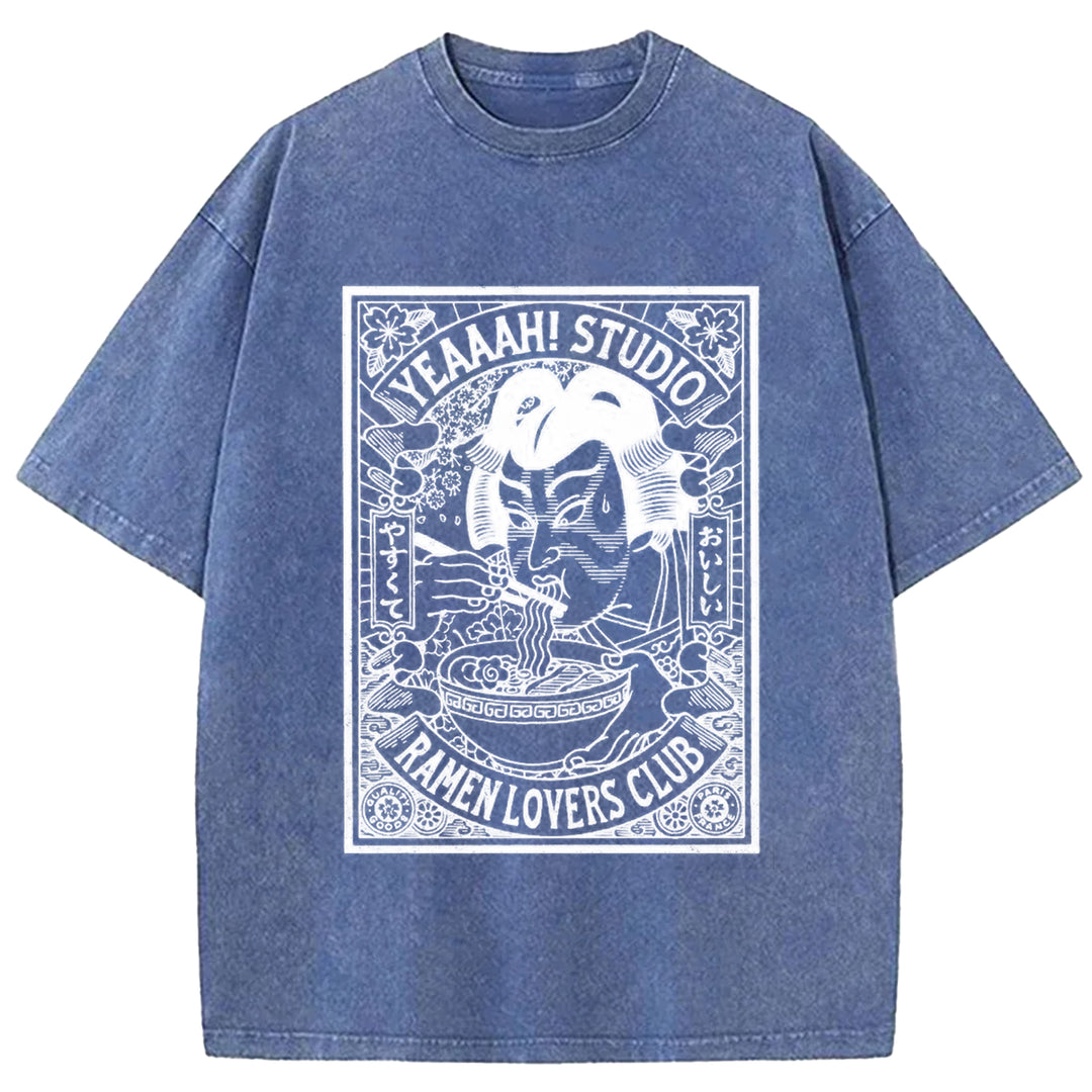 Ramen Lover's Club Washed Crew Neck T-Shirt