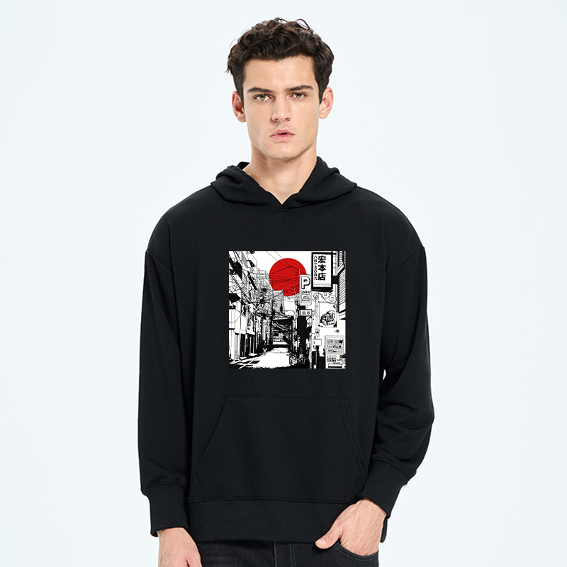 Sunrise On The Street Classic Hoodie