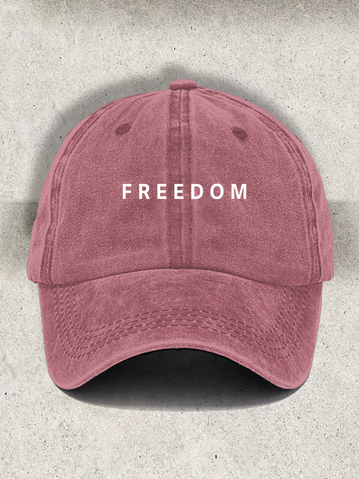 Freedom Printed Baseball Cap