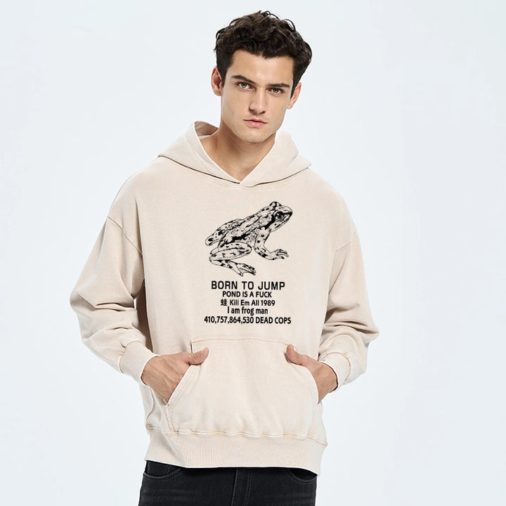 Born To Jump Washed Hoodie