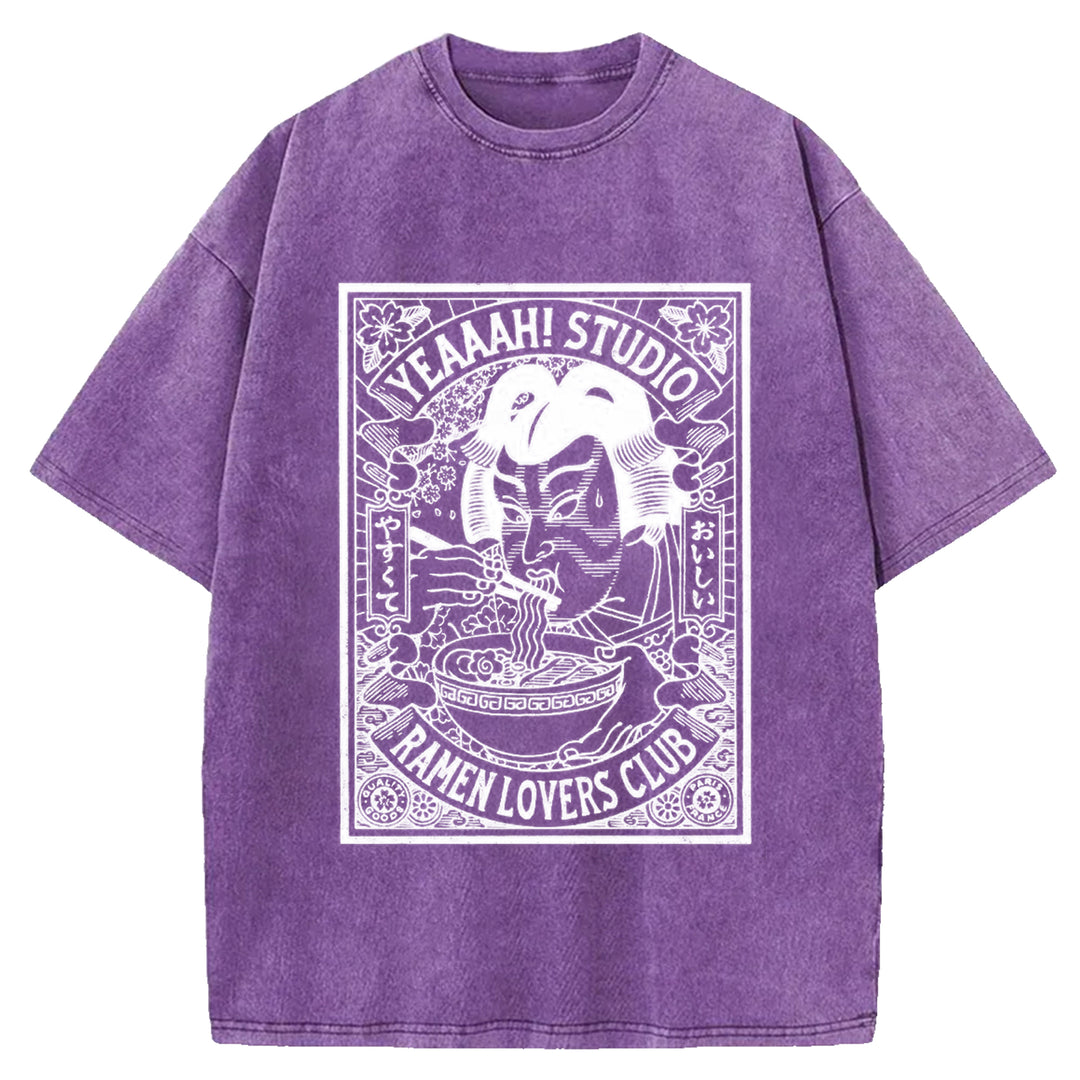 Ramen Lover's Club Washed Crew Neck T-Shirt