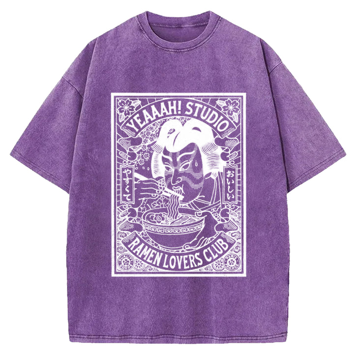 Ramen Lover's Club Washed Crew Neck T-Shirt