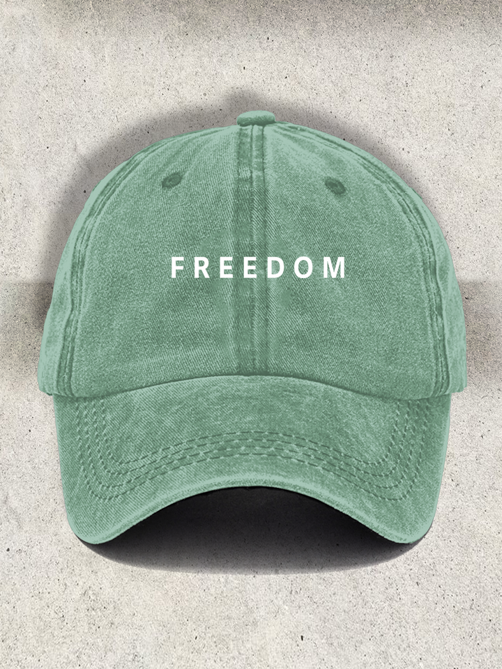 Freedom Printed Baseball Cap