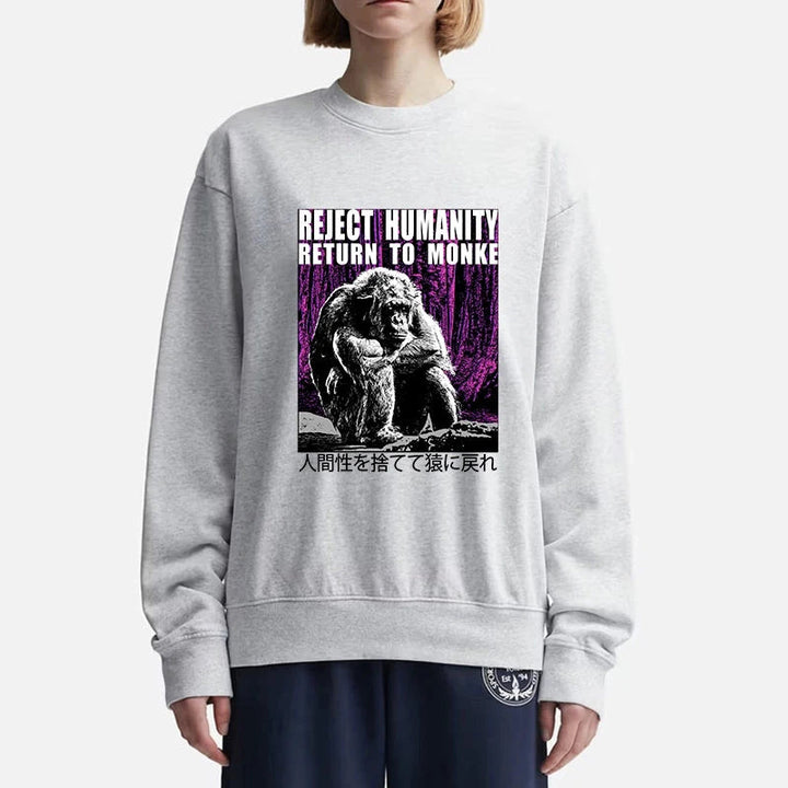 Reject Humanity Return To Monkey Japan Sweatshirt