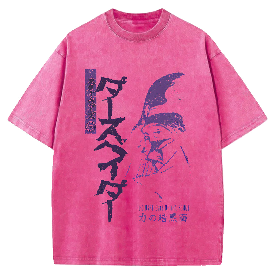 Star Wars Vintage Japanese Design Washed Crew Neck T-Shirt