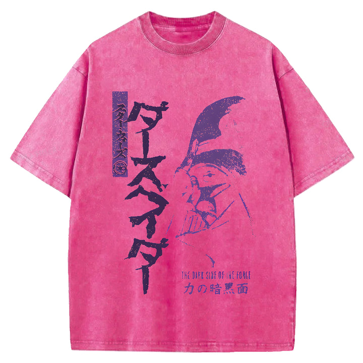 Star Wars Vintage Japanese Design Washed Crew Neck T-Shirt