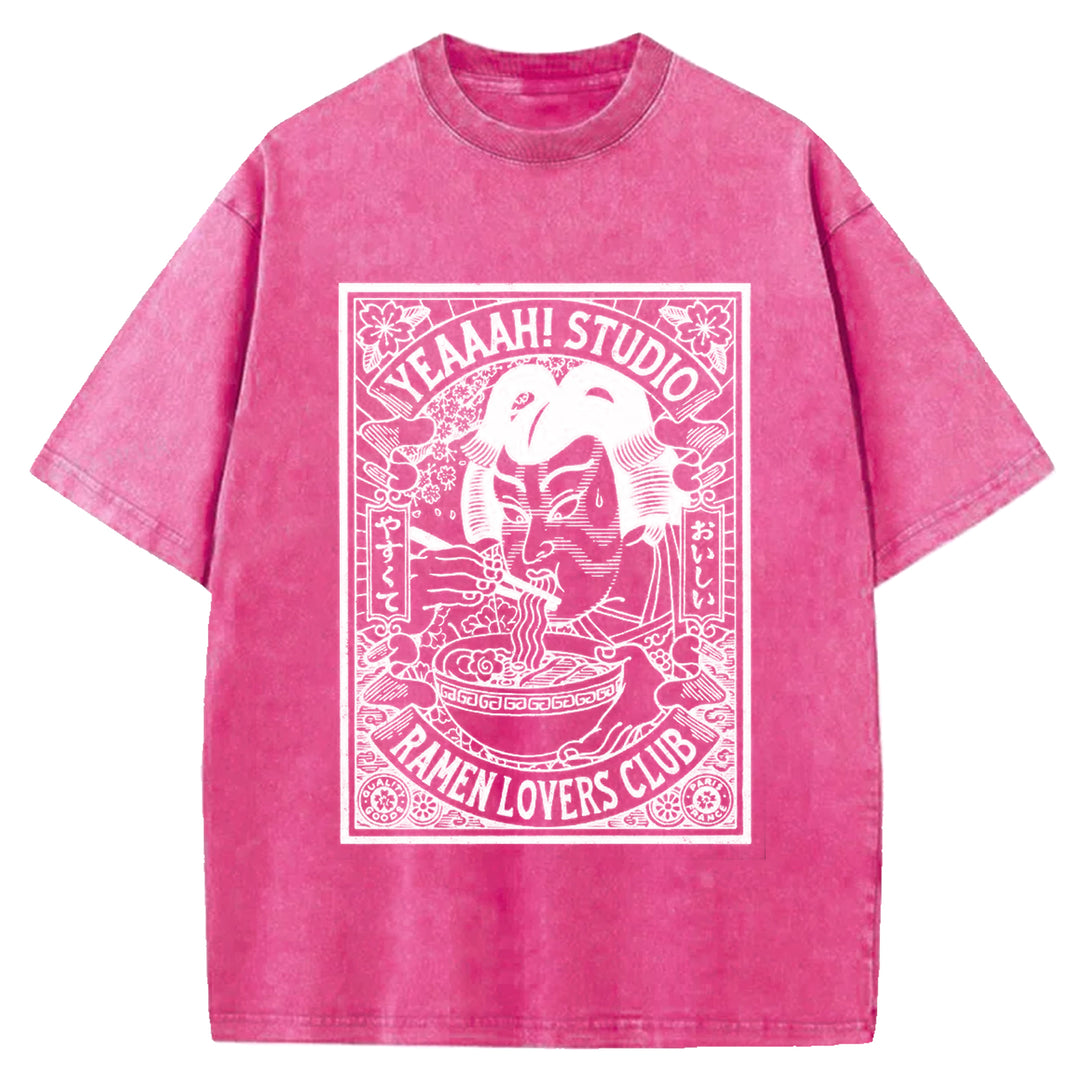 Ramen Lover's Club Washed Crew Neck T-Shirt