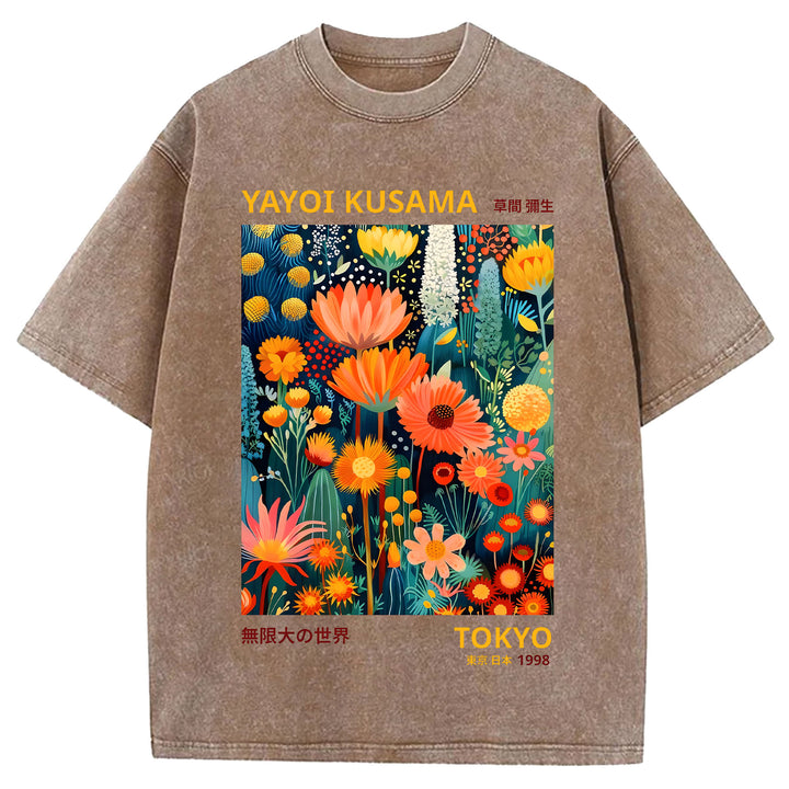 Yayoi Kusama Vintage Washed Crew Neck T-Shirt