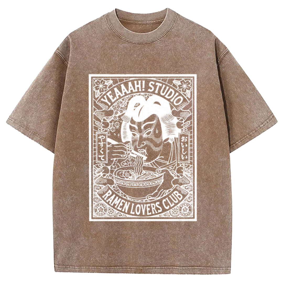 Ramen Lover's Club Washed Crew Neck T-Shirt
