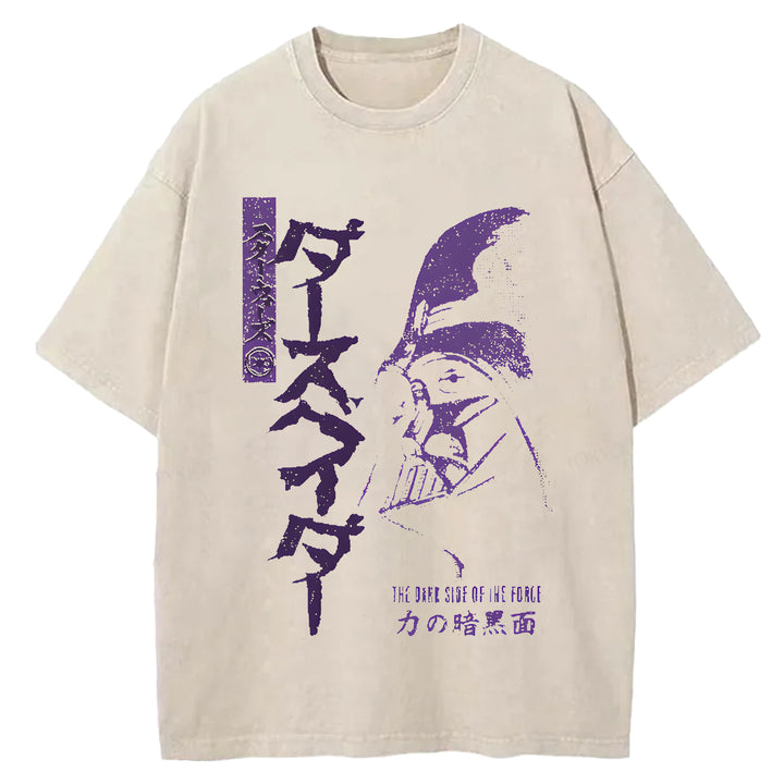 Star Wars Vintage Japanese Design Washed Crew Neck T-Shirt