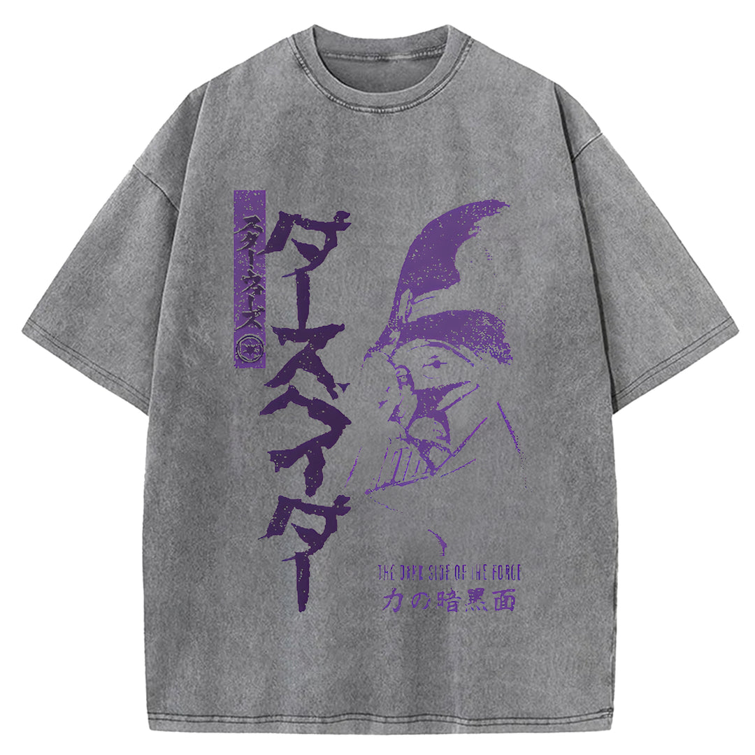 Star Wars Vintage Japanese Design Washed Crew Neck T-Shirt