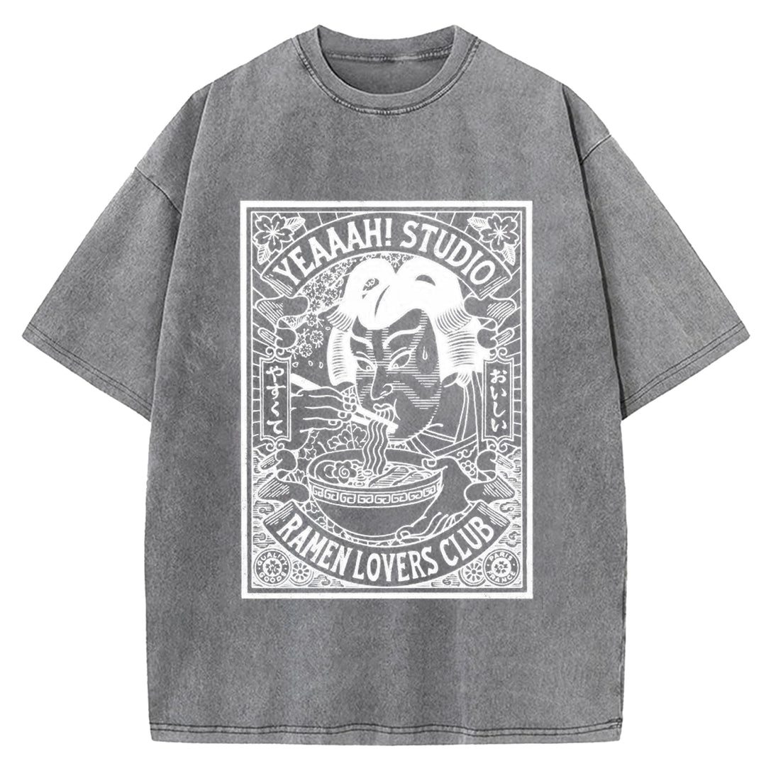 Ramen Lover's Club Washed Crew Neck T-Shirt