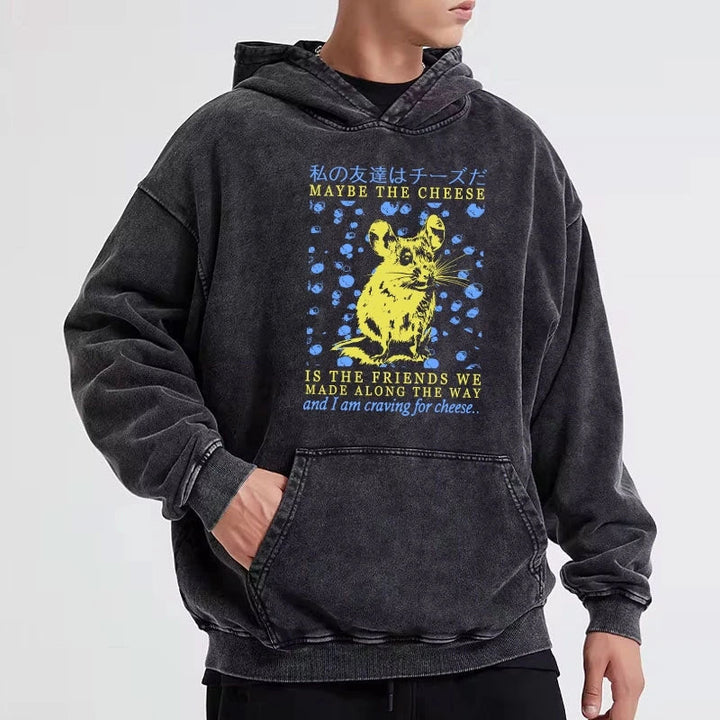My Friend Is Cheese Washed Hoodie