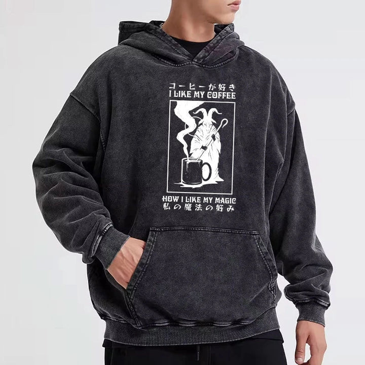 I Like My Coffee Washed Hoodie