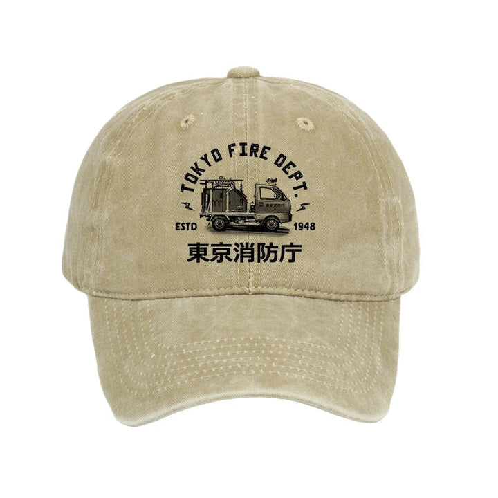 Tokyo Fire Dept Washed Cap