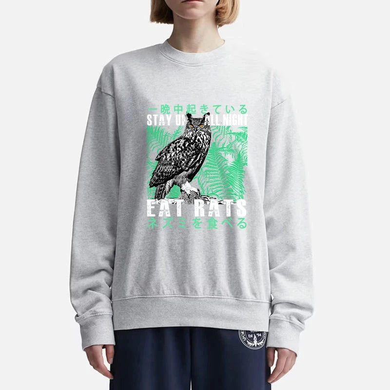 Owls Prey On Rats At Night Sweatshirt