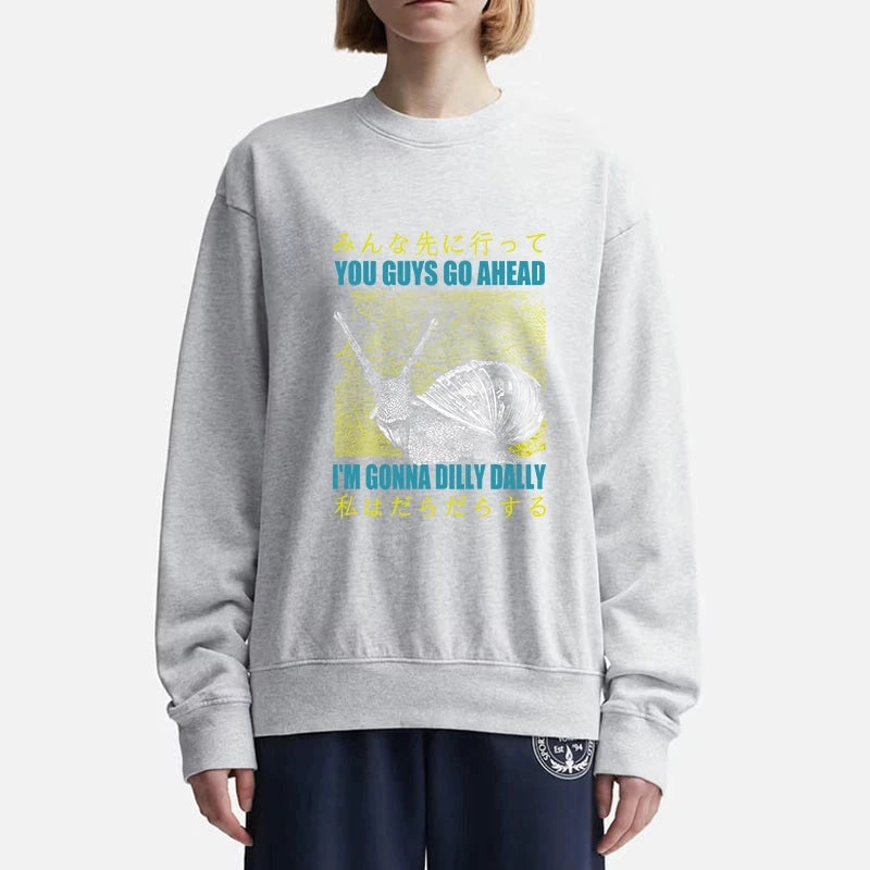 Slow Snail Japanese Sweatshirt