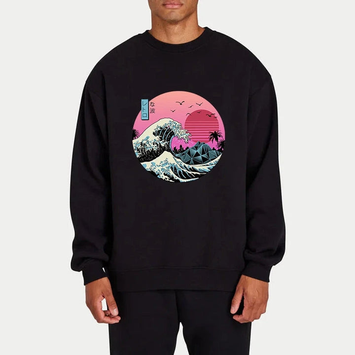 Japanese The Great Retro Wave Sweatshirt