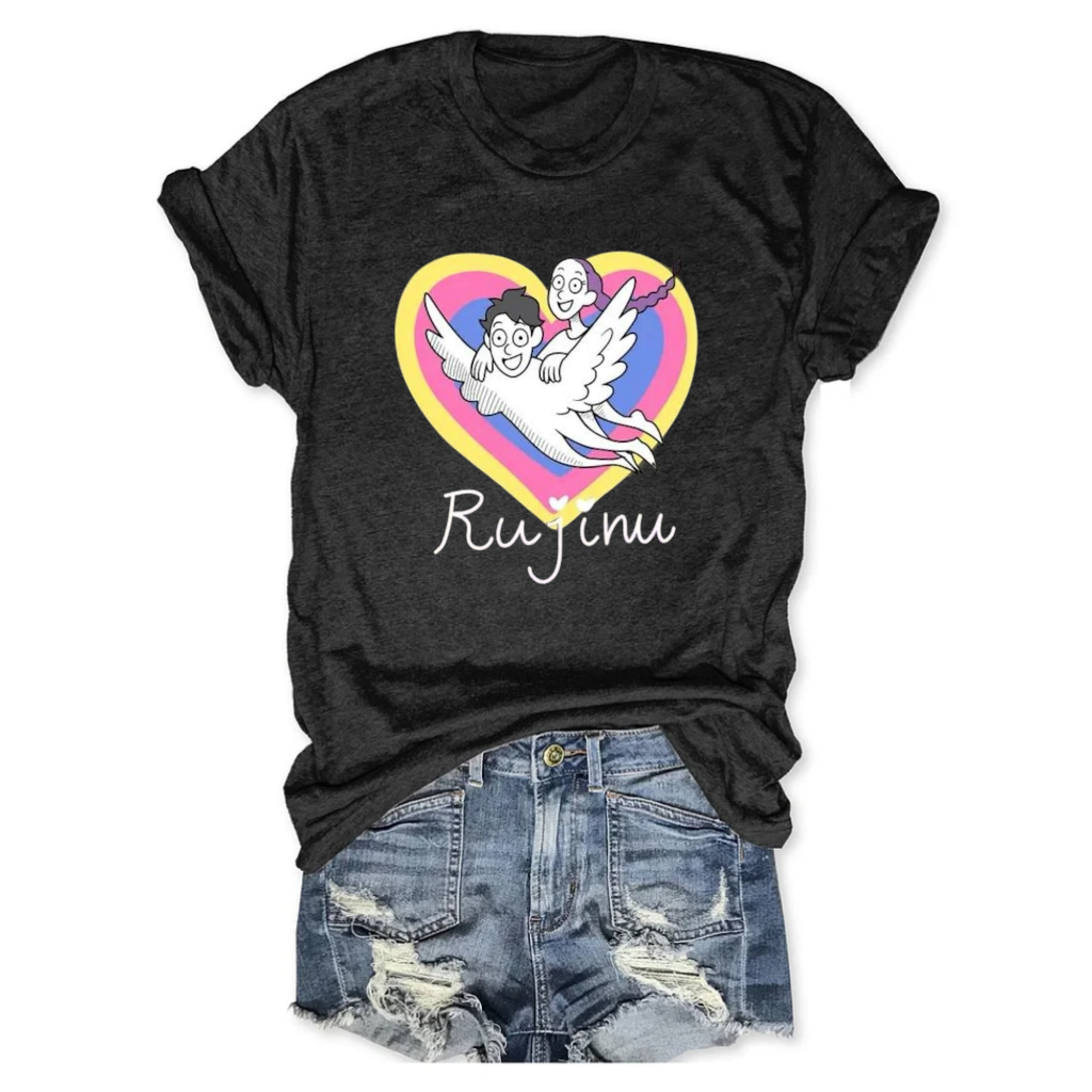 Rujinu Kpop Demon Hunters Crew Neck T-shirt