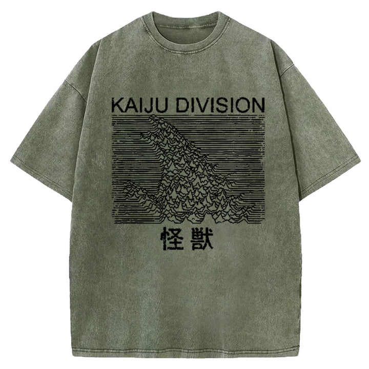 Music Monster Washed Crew Neck T-Shirt
