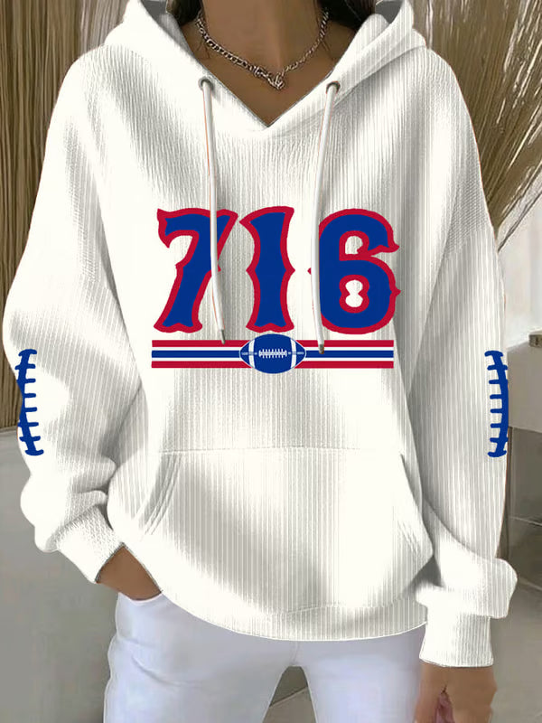 716 Football Unisex Long Sleeve Hoodies