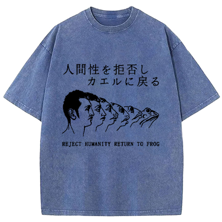 Return To Frog Washed Crew Neck T-Shirt